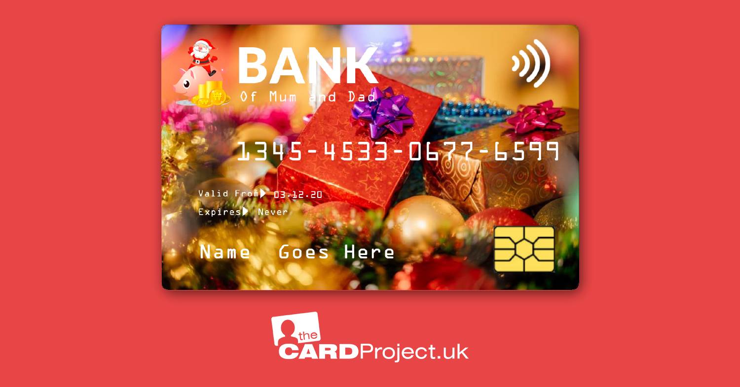 Christmas Present Toy Credit Card